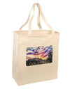 Colorado Rainbow Sunset Text Large Grocery Tote Bag-Grocery Tote-TooLoud-Natural-Large-Davson Sales