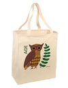 Owl of Athena Large Grocery Tote Bag by TooLoud-Grocery Tote-TooLoud-Natural-Large-Davson Sales