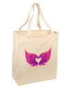 Cute Angel Wings Pair Heart Large Grocery Tote Bag-Grocery Tote-TooLoud-Natural-Large-Davson Sales