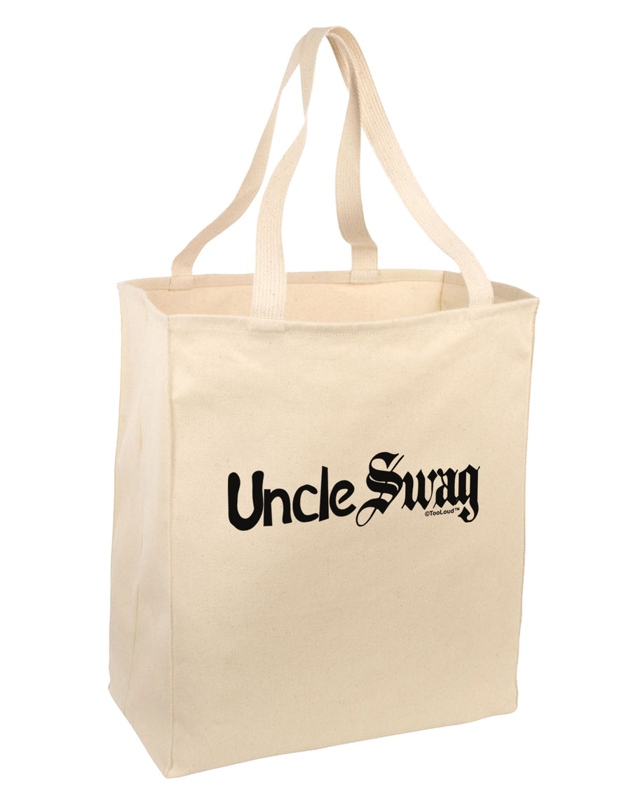 Uncle Swag Text Large Grocery Tote Bag by TooLoud-Grocery Tote-TooLoud-Natural-Large-Davson Sales