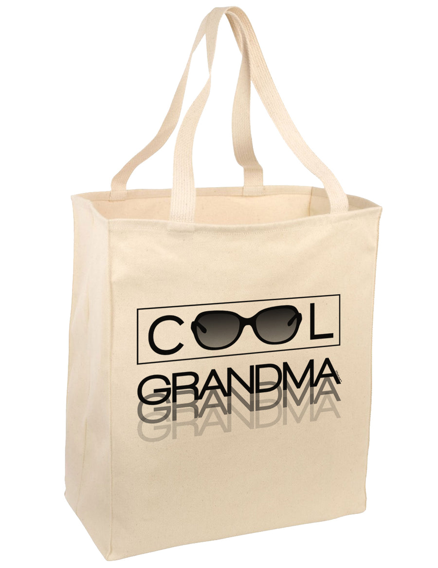 Cool Grandma Large Grocery Tote Bag-Grocery Tote-TooLoud-Natural-Large-Davson Sales