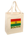 Bolivia Flag Large Grocery Tote Bag-Grocery Tote-TooLoud-Natural-Large-Davson Sales