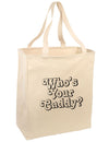 Who's Your Caddy Large Grocery Tote Bag-Grocery Tote-TooLoud-Natural-Large-Davson Sales