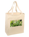 Buy Local - Green Tomatoes Text Large Grocery Tote Bag-Grocery Tote-TooLoud-Natural-Large-Davson Sales
