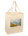 Colorado Fog Mountains Large Grocery Tote Bag-Grocery Tote-TooLoud-Natural-Large-Davson Sales