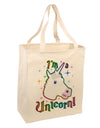 I'm a Unicorn Large Grocery Tote Bag-Grocery Tote-TooLoud-Natural-Large-Davson Sales