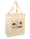 Eat & Run Black Friday Large Grocery Tote Bag-Grocery Tote-TooLoud-Natural-Large-Davson Sales