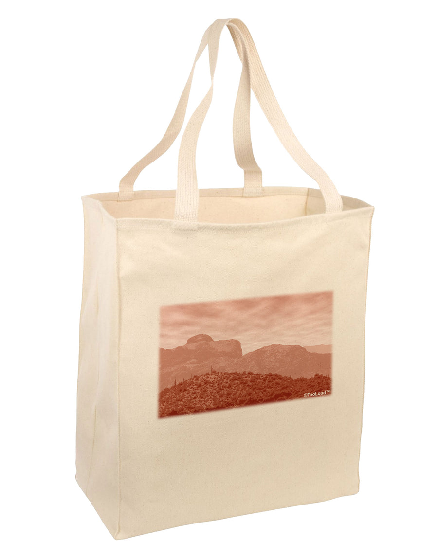 Red Planet Landscape Large Grocery Tote Bag-Grocery Tote-TooLoud-Natural-Large-Davson Sales