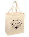 Cute Dalmatian Dog Large Grocery Tote Bag by TooLoud-Grocery Tote-TooLoud-Natural-Large-Davson Sales