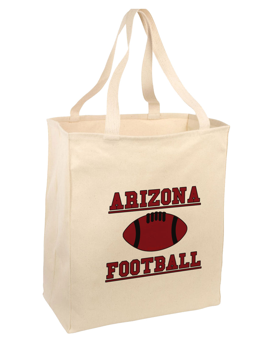 Arizona Football Large Grocery Tote Bag-Natural by TooLoud-Grocery Tote-TooLoud-Natural-Large-Davson Sales