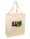 Paint EDM Large Grocery Tote Bag-Grocery Tote-TooLoud-Natural-Large-Davson Sales