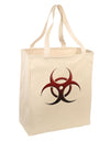 Biohazard Symbol Red Stone - Apocalypse Large Grocery Tote Bag-Grocery Tote-TooLoud-Natural-Large-Davson Sales