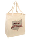 Hello Cleveland Large Grocery Tote Bag-Grocery Tote-TooLoud-Natural-Large-Davson Sales