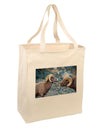 Two Bighorn Rams Large Grocery Tote Bag-Grocery Tote-TooLoud-Natural-Large-Davson Sales