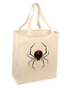 Black Widow Spider Design Large Grocery Tote Bag-Grocery Tote-TooLoud-Natural-Large-Davson Sales