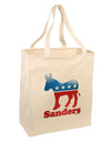 Sanders Bubble Symbol Large Grocery Tote Bag-Grocery Tote-TooLoud-Natural-Large-Davson Sales