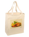 Watercolor Fruit Bowl 2 Large Grocery Tote Bag-Grocery Tote-TooLoud-Natural-Large-Davson Sales