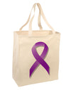 Epilepsy Awareness Ribbon - Purple Large Grocery Tote Bag-Grocery Tote-TooLoud-Natural-Large-Davson Sales