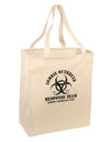 Zombie Outbreak Response Team Biohazard Large Grocery Tote Bag-Grocery Tote-TooLoud-Natural-Large-Davson Sales