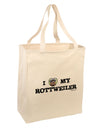 I Heart My Rottweiler Large Grocery Tote Bag by TooLoud-Grocery Tote-TooLoud-Natural-Large-Davson Sales