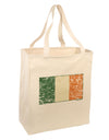 Distressed Irish Flag - Flag of Ireland Large Grocery Tote Bag-Grocery Tote-TooLoud-Natural-Large-Davson Sales