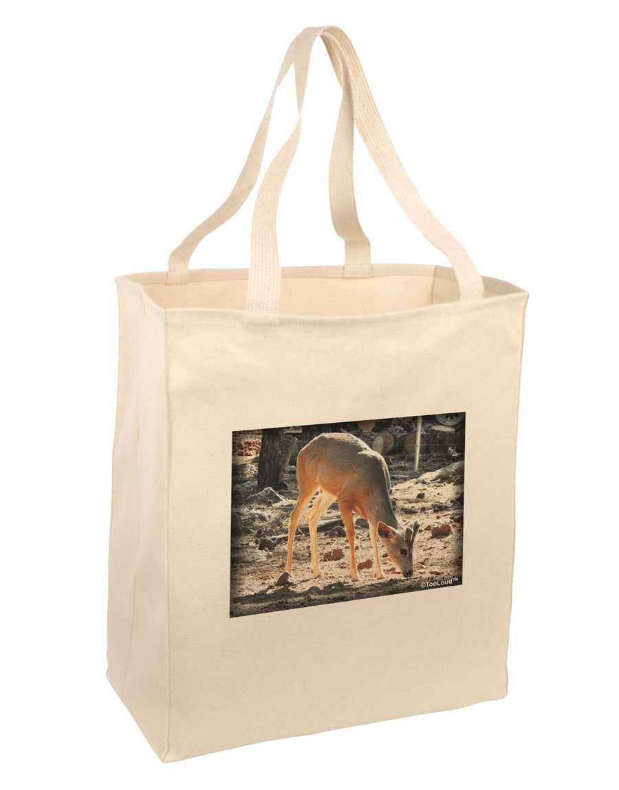 Little Buck Large Grocery Tote Bag-Natural-Grocery Tote-TooLoud-Natural-Large-Davson Sales