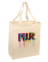 PLUR Paint Large Grocery Tote Bag-Grocery Tote-TooLoud-Natural-Large-Davson Sales