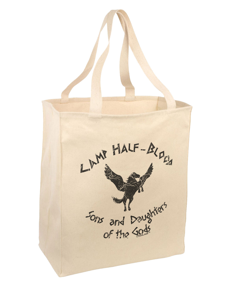 Camp Half-Blood Sons and Daughters Large Grocery Tote Bag-Grocery Tote-TooLoud-Natural-Large-Davson Sales