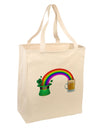 End Of The Rainbow - Beer Large Grocery Tote Bag-Grocery Tote-TooLoud-Natural-Large-Davson Sales