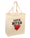 Love Bites Large Grocery Tote Bag-Grocery Tote-TooLoud-Natural-Large-Davson Sales