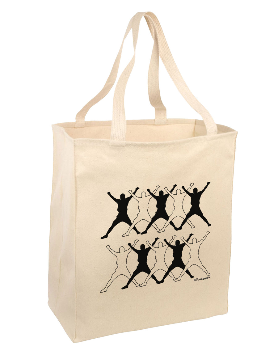 Ten Lords A Leaping Large Grocery Tote Bag-Grocery Tote-TooLoud-Natural-Large-Davson Sales