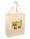 Cute Taco Dog Large Grocery Tote Bag-Grocery Tote-TooLoud-Natural-Large-Davson Sales