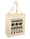 Humping Gay Reindeer Large Grocery Tote Bag-Natural-Grocery Tote-TooLoud-Natural-Large-Davson Sales