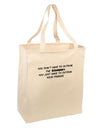 You Don't Have to Outrun the Zombies Large Grocery Tote Bag-Grocery Tote-TooLoud-Natural-Large-Davson Sales