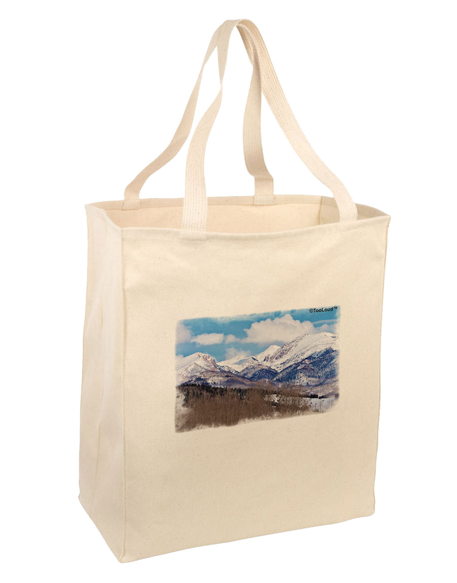 Pikes Peak Large Grocery Tote Bag-Grocery Tote-TooLoud-Natural-Large-Davson Sales