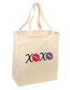 XOXO Kisses Large Grocery Tote Bag-Grocery Tote-TooLoud-Natural-Large-Davson Sales