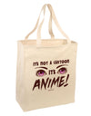 Not A Cartoon Eyes Magenta Large Grocery Tote Bag by TooLoud-Grocery Tote-TooLoud-Natural-Large-Davson Sales