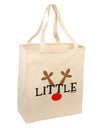 Matching Family Christmas Design - Reindeer - Little Large Grocery Tote Bag by TooLoud-Grocery Tote-TooLoud-Natural-Large-Davson Sales