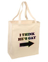 I Think He's Gay Right 15&#x22; Dark Laptop / Tablet Case Bag by TooLoud-Laptop / Tablet Case Bag-TooLoud-Natural-large-Davson Sales