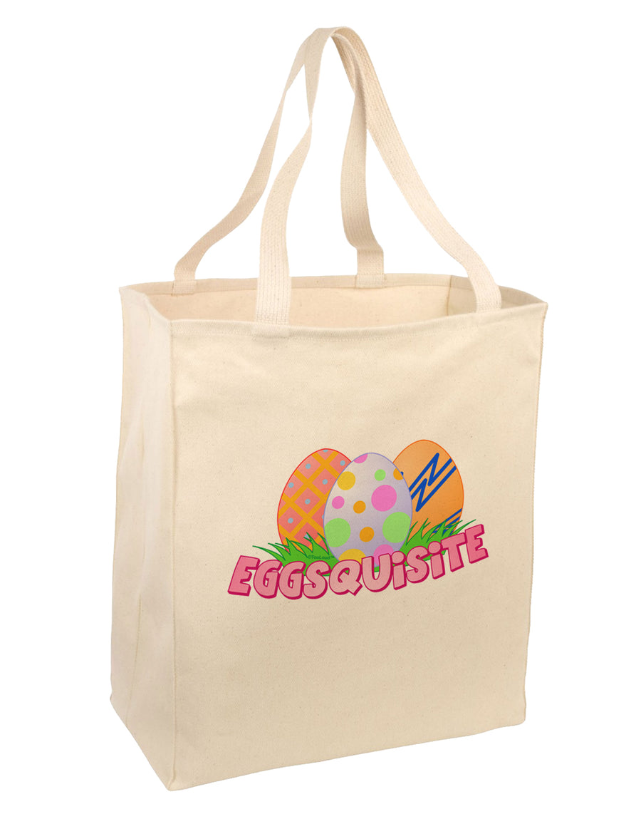 Eggsquisite Large Grocery Tote Bag by TooLoud-Grocery Tote-TooLoud-Natural-Large-Davson Sales