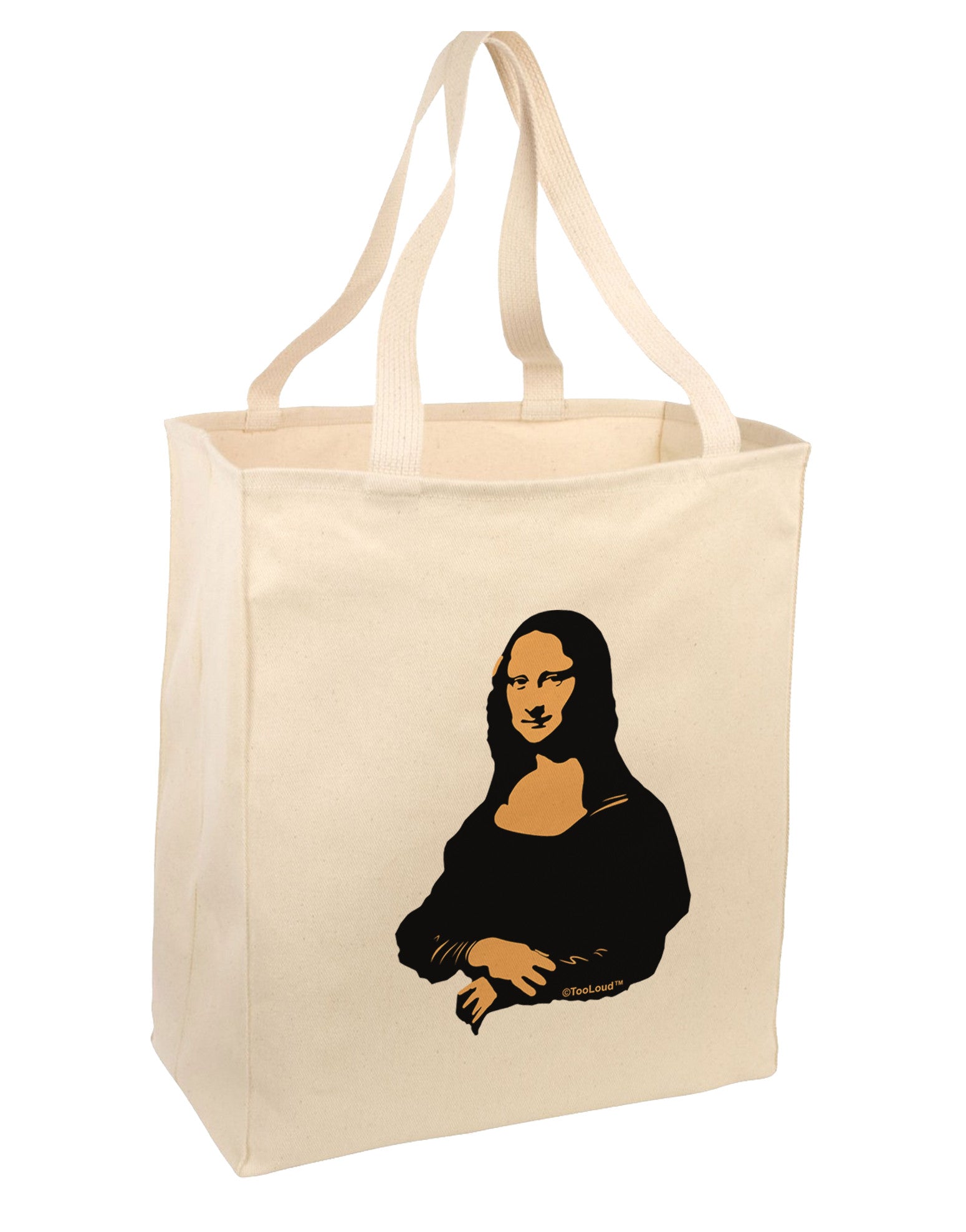 Mona Cutout Large Grocery Tote Bag-Natural-Grocery Tote-TooLoud-Natural-Large-Davson Sales
