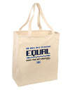 All Bits Are Created Equal - Net Neutrality Large Grocery Tote Bag-Grocery Tote-TooLoud-Natural-Large-Davson Sales