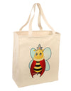 Queen Bee Mothers Day Large Grocery Tote Bag by TooLoud-Grocery Tote-TooLoud-Natural-Large-Davson Sales