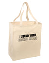 I Stand With Charlie Large Grocery Tote Bag by TooLoud-Grocery Tote-TooLoud-Natural-Large-Davson Sales