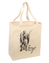 Virgo Illustration Large Grocery Tote Bag-Grocery Tote-TooLoud-Natural-Large-Davson Sales