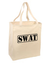 SWAT Team Logo - Text #2 Large Grocery Tote Bag by TooLoud-Grocery Tote-TooLoud-Natural-Large-Davson Sales