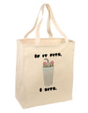 If It Fits - Cute Cat Design Large Grocery Tote Bag by TooLoud-Grocery Tote-TooLoud-Natural-Large-Davson Sales