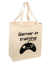 Gamer In Training BnW Large Grocery Tote Bag by TooLoud-Grocery Tote-TooLoud-Natural-Large-Davson Sales