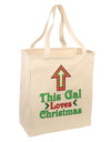 This Gal Loves Christmas Cute Large Grocery Tote Bag-Grocery Tote-TooLoud-Natural-Large-Davson Sales