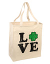 Irish Love - Distressed Large Grocery Tote Bag by TooLoud-Grocery Tote-TooLoud-Natural-Large-Davson Sales